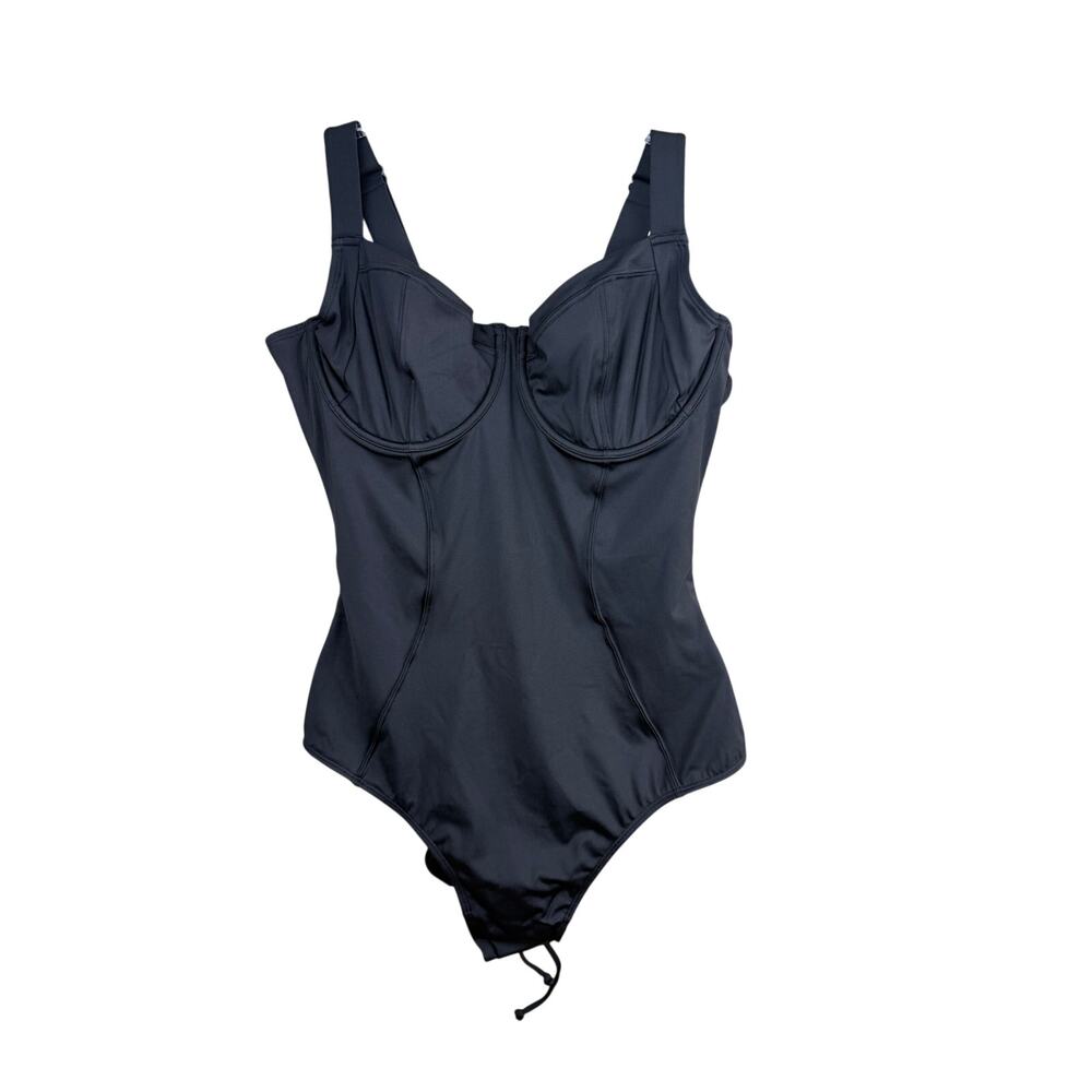 TA3 Lifty Black One-Piece Corset Lace-Up Underwire XL B/C Cup - Picture 5 of 7